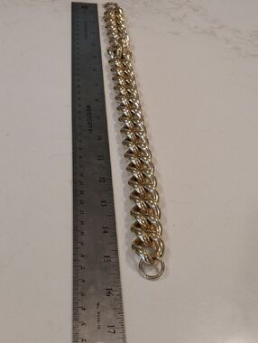 Erwin Pearl Gold-Tone Chunky Cuban Link Necklace - Polished Gold Color